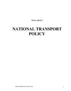 Microsoft Word - National Transport Policy.doc