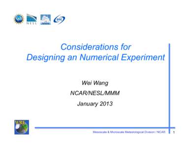 Oceanography / Climate model / National Center for Atmospheric Research / Low-pressure area / Weather prediction / Mesoscale meteorology / Atmospheric model / Atmospheric sciences / Meteorology / Atmospheric dynamics