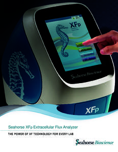 Seahorse XFp Extracellular Flux Analyzer T H E P OW E R O F X F TE CHNO LO GY FOR EVERY LAB XF ASSAYS – THE GOLD STANDARD FOR METABOLIC MEASUREMENTS The role of metabolism in cellular and physiological processes from 