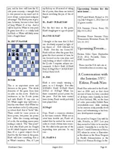 Susan Polgar / Don Schultz / Outline of chess / Sicilian Defence / Arnold Denker / Computer chess / Paul Truong / Cheating in chess / Chess / Games / United States Chess Federation