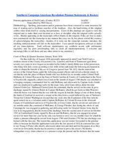 State of Franklin / North Carolina / Spanish colonization of the Americas / Battle of Cowpens / Battle of Guilford Court House / Tennessee / Nathanael Greene / Charles Cornwallis /  1st Marquess Cornwallis / Southern United States / Confederate States of America / United States