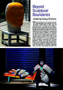 Beyond Sculptural Boundaries Article by Nancy M Servis  T