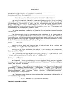 Security / Government / Transport / 107th United States Congress / Port security / Homeland Security Act / SAFE Port Act / Homeland security / Maritime security / United States Department of Homeland Security / Public safety / Law enforcement in the United States