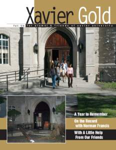 Xavier Gold Alumni Magazine-FINAL.indd