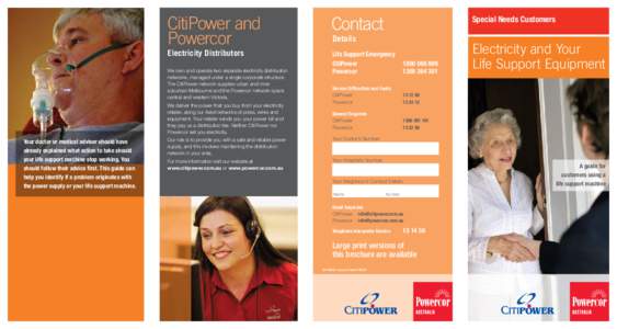 CitiPower and Powercor Electricity Distributors We own and operate two separate electricity distribution networks, managed under a single corporate structure.