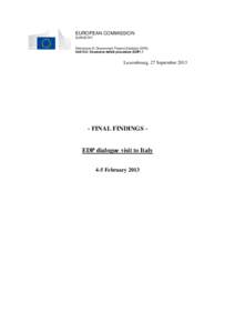 IT draft provisional findings February 2013