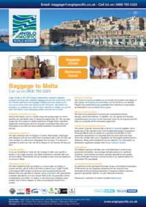 Luggage / Merchant marine / Shipping / Containerization / Cargo / Baggage / Insurance / Moving company / Malta / Transport / Technology / Business
