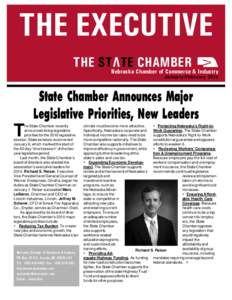 THE EXECUTIVE THE STATE CHAMBER Nebraska Chamber of Commerce & Industry January/February 2010