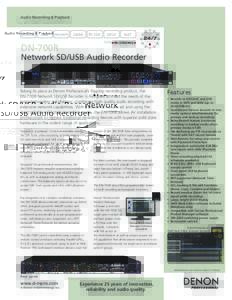 Audio Recording & Playback  SD/SDHC USB