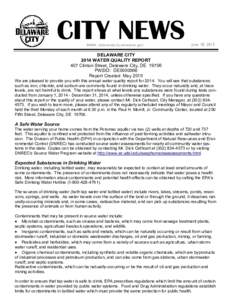 CITY NEWS www. delawarecity.delaware.gov June 18, 2015  DELAWARE CITY