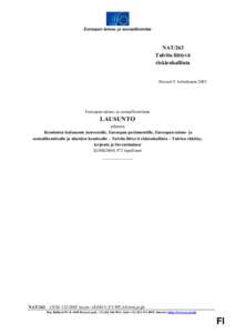 Euroopan talous- ja sosiaalikomitea  NAT/263 Tulviin liittyvä riskienhallinta Bryssel 9. helmikuuta 2005