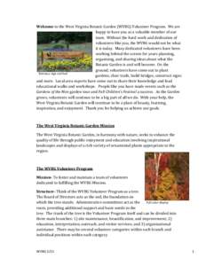 Botany / Biology / WVBG / Botanical gardens / Arboretum