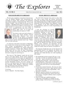 The Explorer VOL. 18 NO. 6 http://www.kansas-kofc.org  A Publication