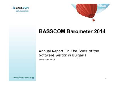 BASSCOM BarometerAnnual Report On The State of the Software Sector in Bulgaria November 2014