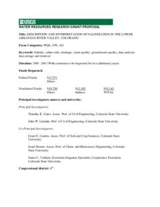 Land management / Hydrology / Irrigation / Agricultural soil science / Environmental soil science / Soil salinity / Waterlogging / Soil / Water resources / Water / Soil science / Earth