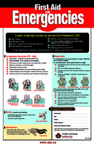 Medical emergencies / Cardiopulmonary resuscitation / Emergency medicine / Choking / Recovery position / Basic life support / ABC / Medicine / First aid / Emergency medical services