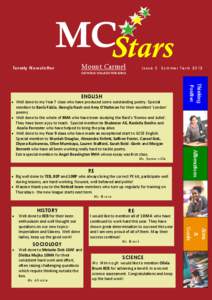 MCStars Termly Newsletter