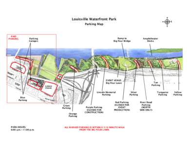 Louisville Waterfront Park Parking Map PAID PARKING