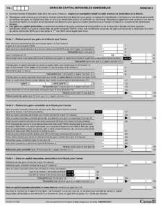 GAINS EN CAPITAL IMPOSABLES ADMISSIBLES  T3 – ANNEXE 3