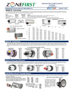 AUTOMATIC ZONE DAMPER SYSTEMS www.zonefirst.com January 1, 2015