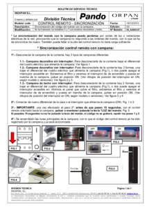 Microsoft Word - INOXPAN IN_A0005-7 SINCRONIZACIÓN CONTROL REMOTO - v3.doc