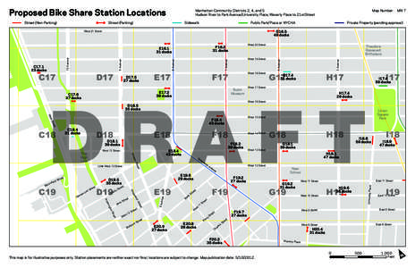 Proposed Bike Share Station Locations Street (Parking) Sidewalk  G16.5