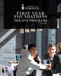 First Year FOundations The One Programs[removed]