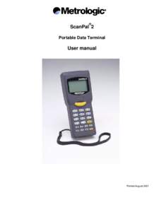 ®  ScanPal 2 Portable Data Terminal  User manual