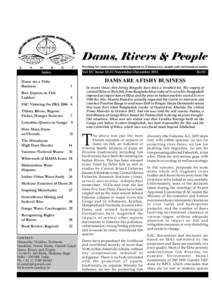 Dams, Rivers & People Working for water resources development as if democracy, people and environment matter Vol 10| Issue 10-11|November-December[removed]Index