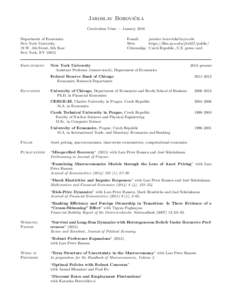 Academia / Economy / Economics / Guggenheim Fellows / Fellows of the Econometric Society / Financial economics / Econometricians / Lars Peter Hansen / Jos Scheinkman / CERGE-EI / Financial econometrics / Journal of Political Economy