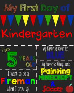 Kindergarten  5 Fireman  BLUE