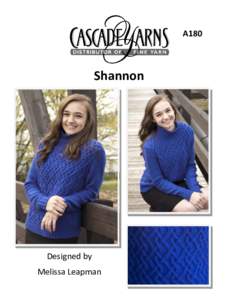 A180  Shannon Designed by Melissa Leapman