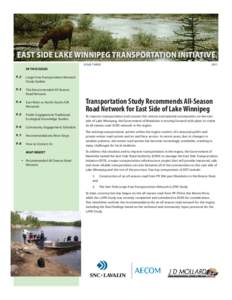 IN THIS ISSUE: P. 2 Large Area Transportation Network Study Update