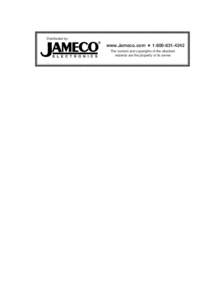 Distributed by:  www.Jameco.com ✦ [removed]The content and copyrights of the attached material are the property of its owner.