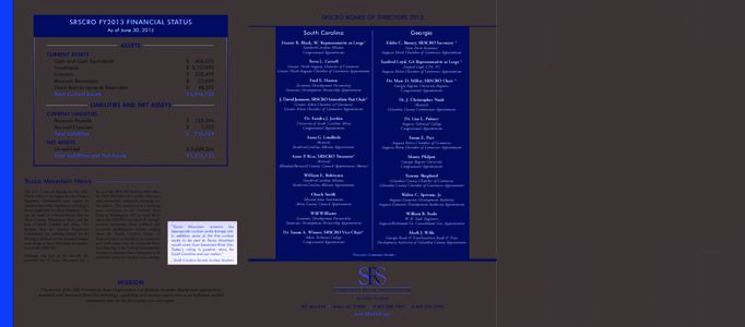 SRSCRO FY2013 FINANCIAL STATUS As of June 30, 2013 South Carolina  Georgia
