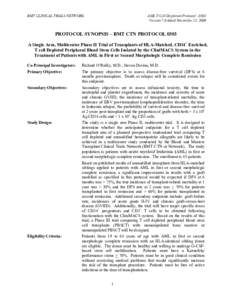 Transfusion medicine / Alkylating antineoplastic agents / Myeloid leukemia / Acute myeloid leukemia / Graft-versus-host disease / Leukapheresis / Anti-thymocyte globulin / CD34 / Hematopoietic stem cell transplantation / Medicine / Transplantation medicine / Hematology