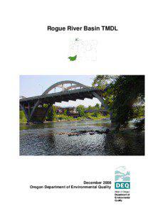 Rogue River Basin TMDL Legend Rogue River basin