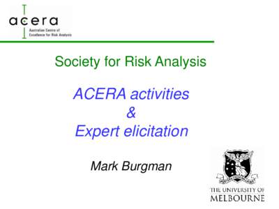 Risk / Risk management / Public safety / Ethics / Actuarial science / Emergency management