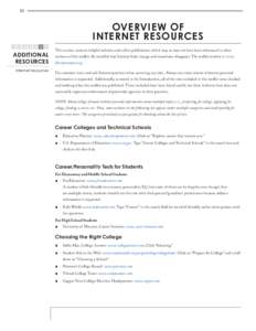 82  OVERVIEW OF INTERNET RESOURCES 1