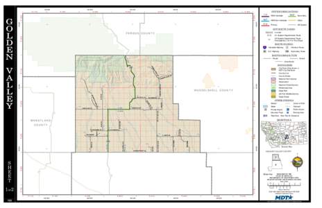 Golden Valley County Map Sheets