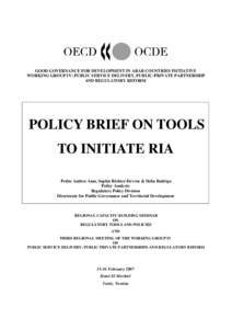Microsoft Word - Policy brief on Tools to Initiate RIA-1st draft.doc