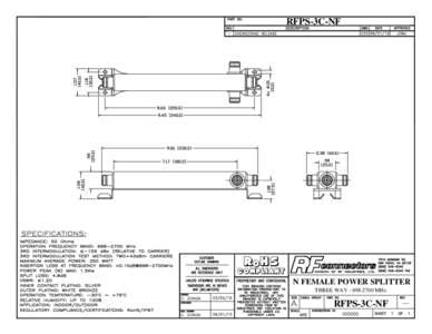 RFPS-3C-NF  RoHS COMPLIANT  N FEMALE POWER SPLITTER