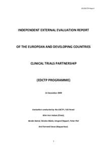 INDEPENDENT EXTERNAL EVALUATION REPORT