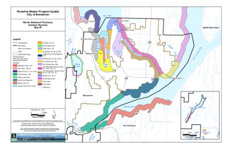 Shoreline Master Program Update City of Bremerton Marine Sediment Processes Analysis Reaches Map 4F