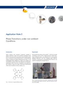 Application Note 2 Phase Transitions under non ambient Conditions Introduction