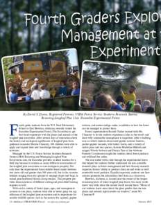 Fourth Graders Explor Management at t Experimenta F
