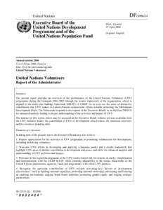 Civil society / United Nations Volunteers / Sociology / UNV / United Nations System / Volunteering / United Nations Development Programme / Millennium Development Goals / Volunteer Center / United Nations / Philanthropy / Development