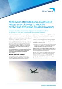 Environmental law / Technology assessment / Earth / Airservices Australia / Environmental impact assessment / Environment Protection and Biodiversity Conservation Act / Air traffic control / Environment / Impact assessment / Prediction