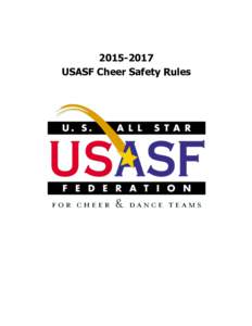 USASF Cheer Safety Rules: 