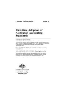 Economy of Australia / Finance / Business / International Financial Reporting Standards / International Accounting Standards Board / Annual report / Accountancy / Financial regulation / Australian Accounting Standards Board